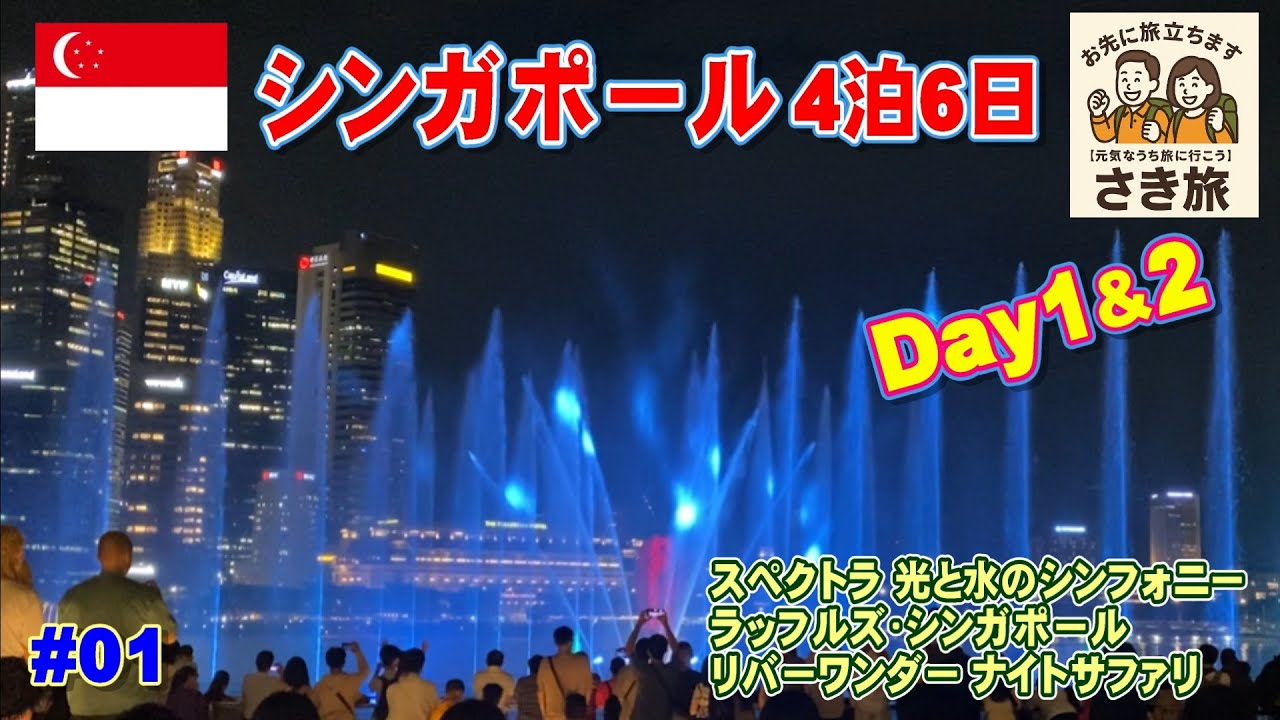 まずは王道｡噴水ショーとナイトサファリ【シンガポール夫婦旅 Day1&2】