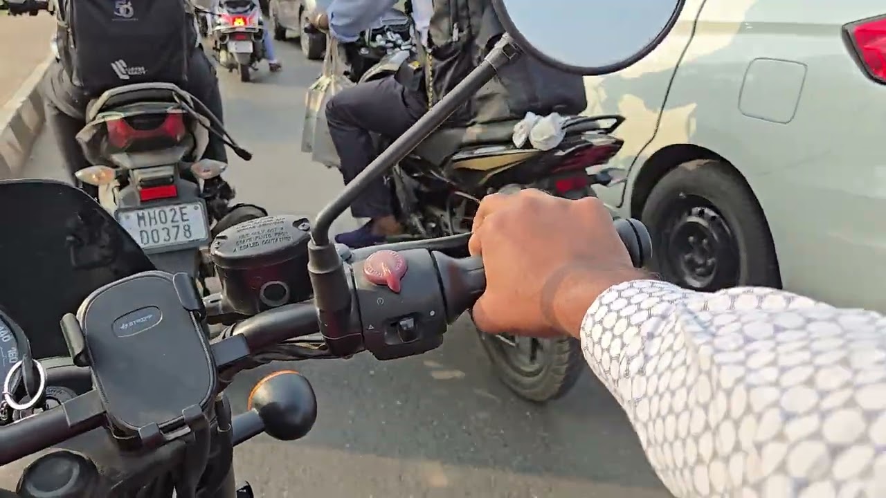 Mumbai day 3 to office on a bike.