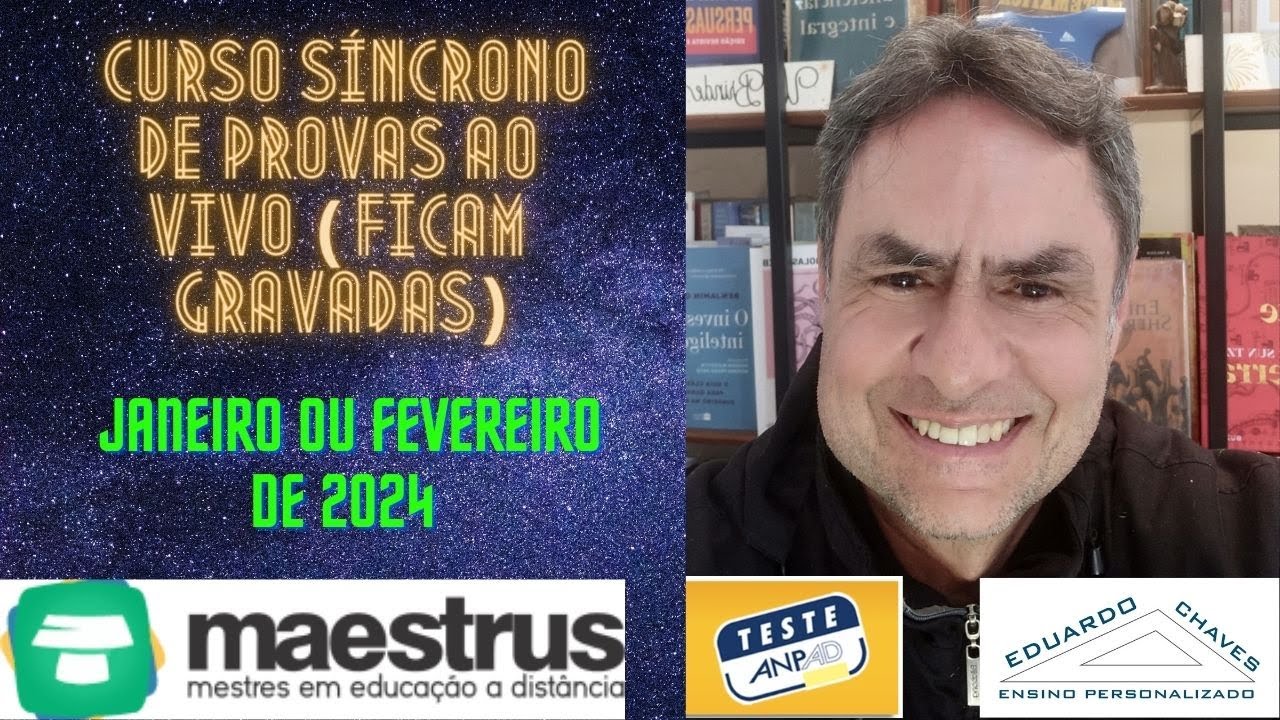 Prepara&ccedil;&atilde;o Teste ANPAD 2024 - Curso de provas ao vivo e gravadas fevereiro 2024