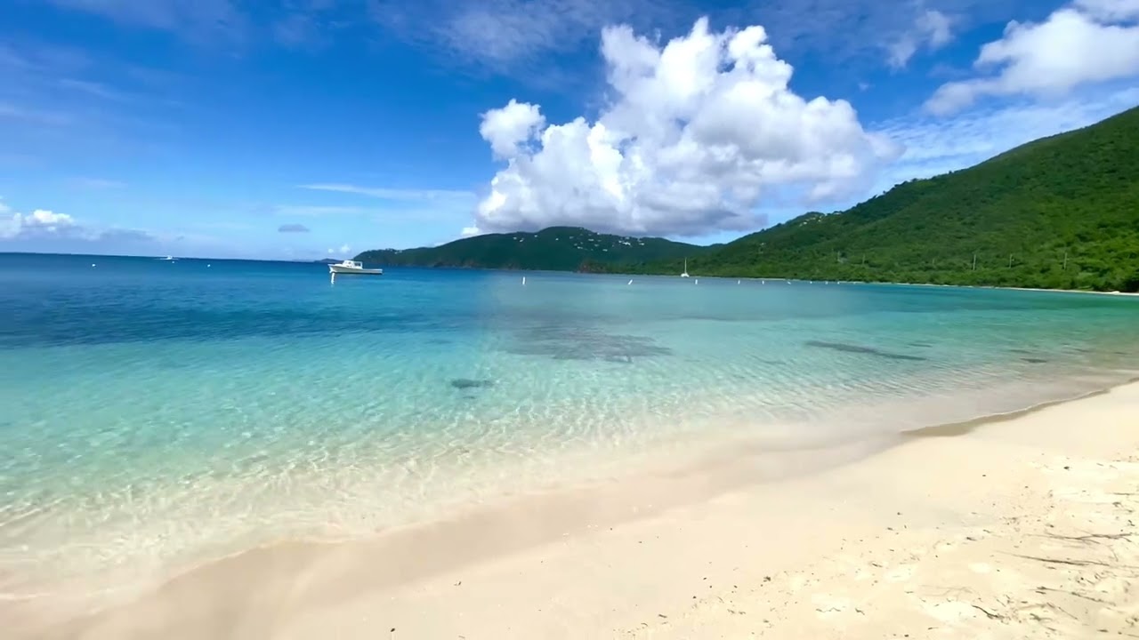 Amazingly beautiful. The sound of serenity. Brewer&rsquo;s Bay beach. St. Thomas US Virgin Islands