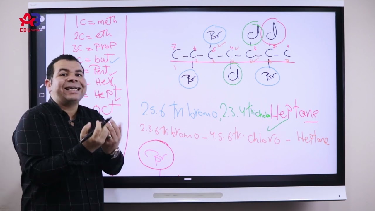 Nomenclature organic Alkane. lesson 2, 3sec ,#chemistry , #Elmoasser