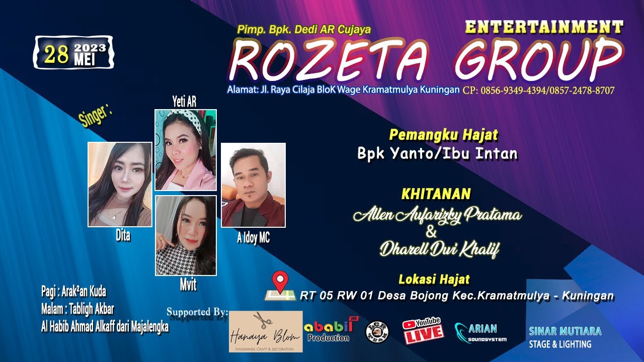 ROZETA GROUP Live Bojong - Kramatmulya - Kuningan { Minggu 28 Mei 2023 } Season Pagi #ababilpro4
