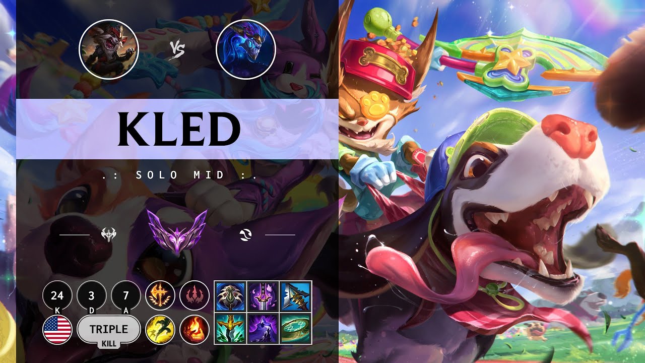 Kled Mid vs Aurelion Sol - NA Master Patch 14.9