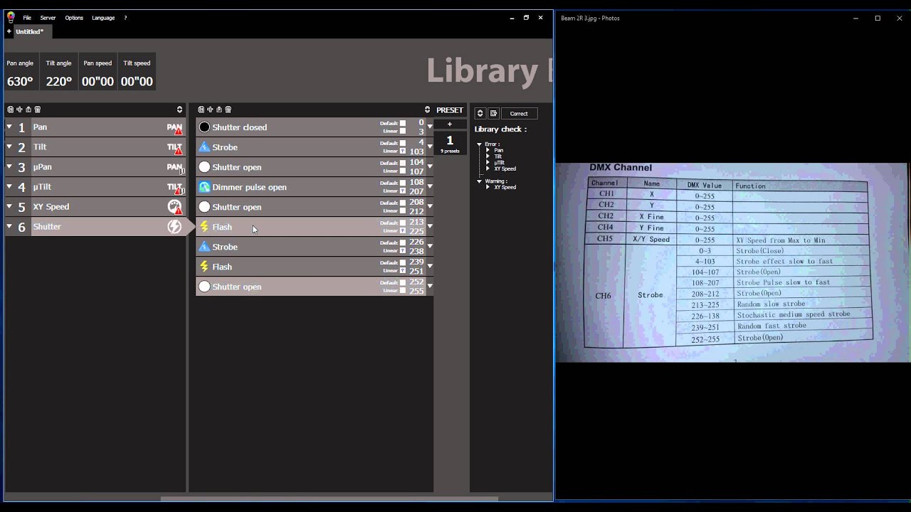 Making profiles with the new Scan Library Editor for MyDMX2