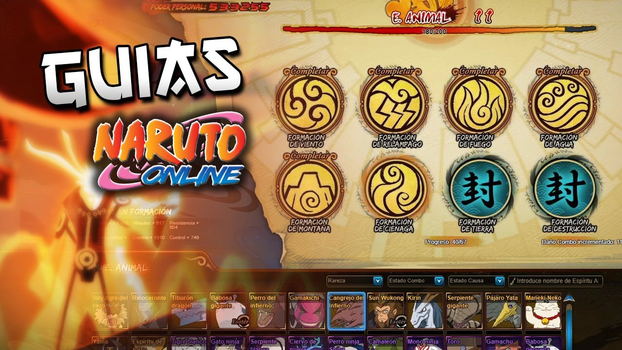 GUIAS | ESPIRITU ANIMAL | NARUTO ONLINE
