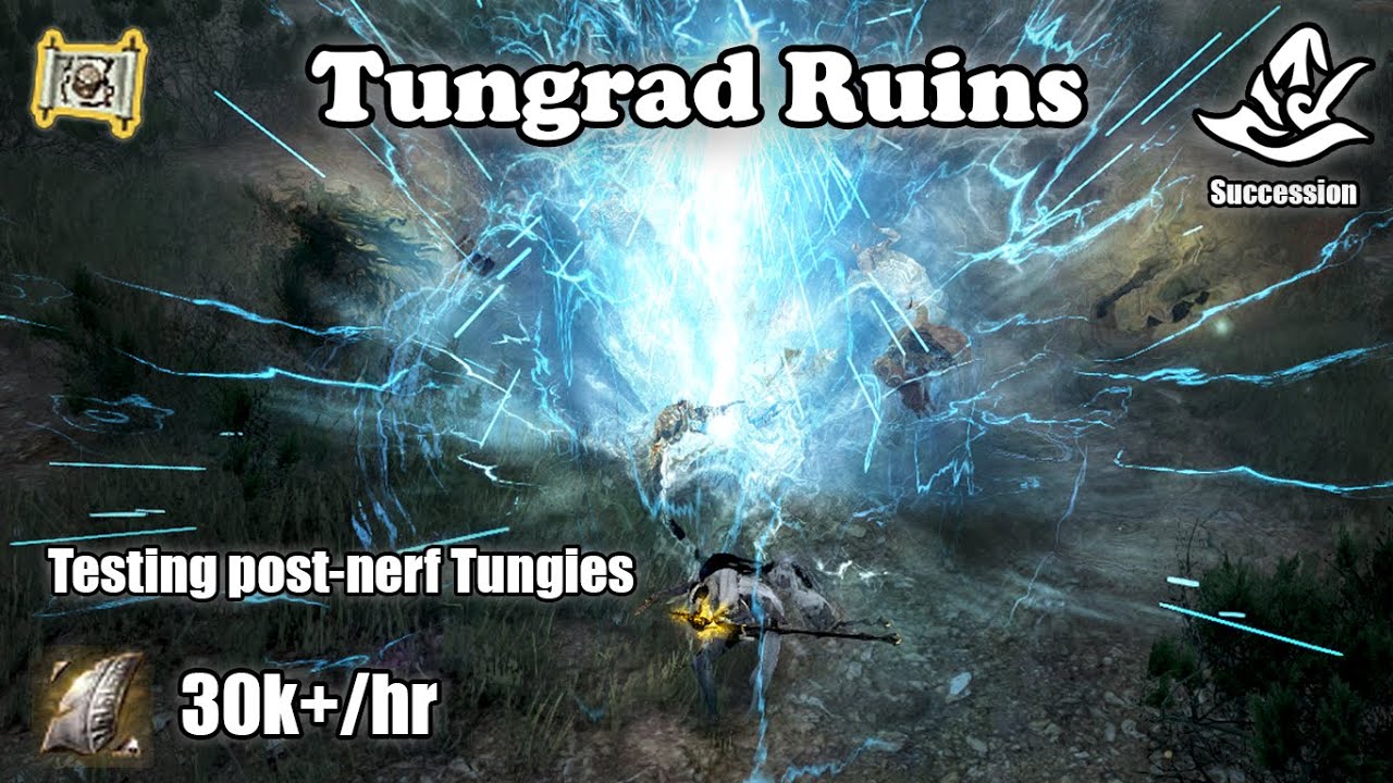 BDO | Succ Witch - Tungrad Ruins post change 30k+/hr (yellow LS)