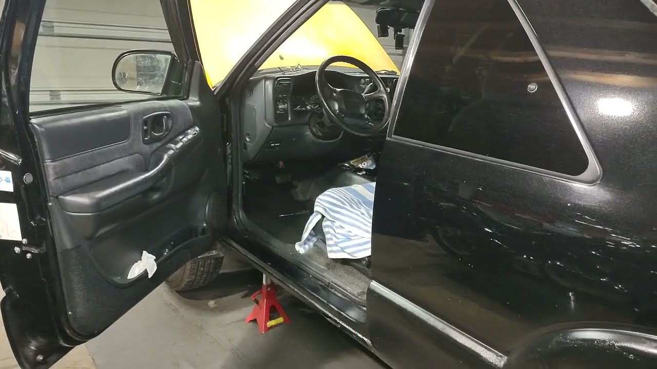 How to remove the panel under the steering column on a S10 Blazer