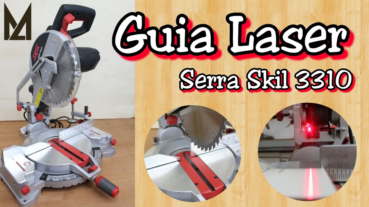 Como ajustar a Guia Laser da serra de Meia Esquadria Skil 3310