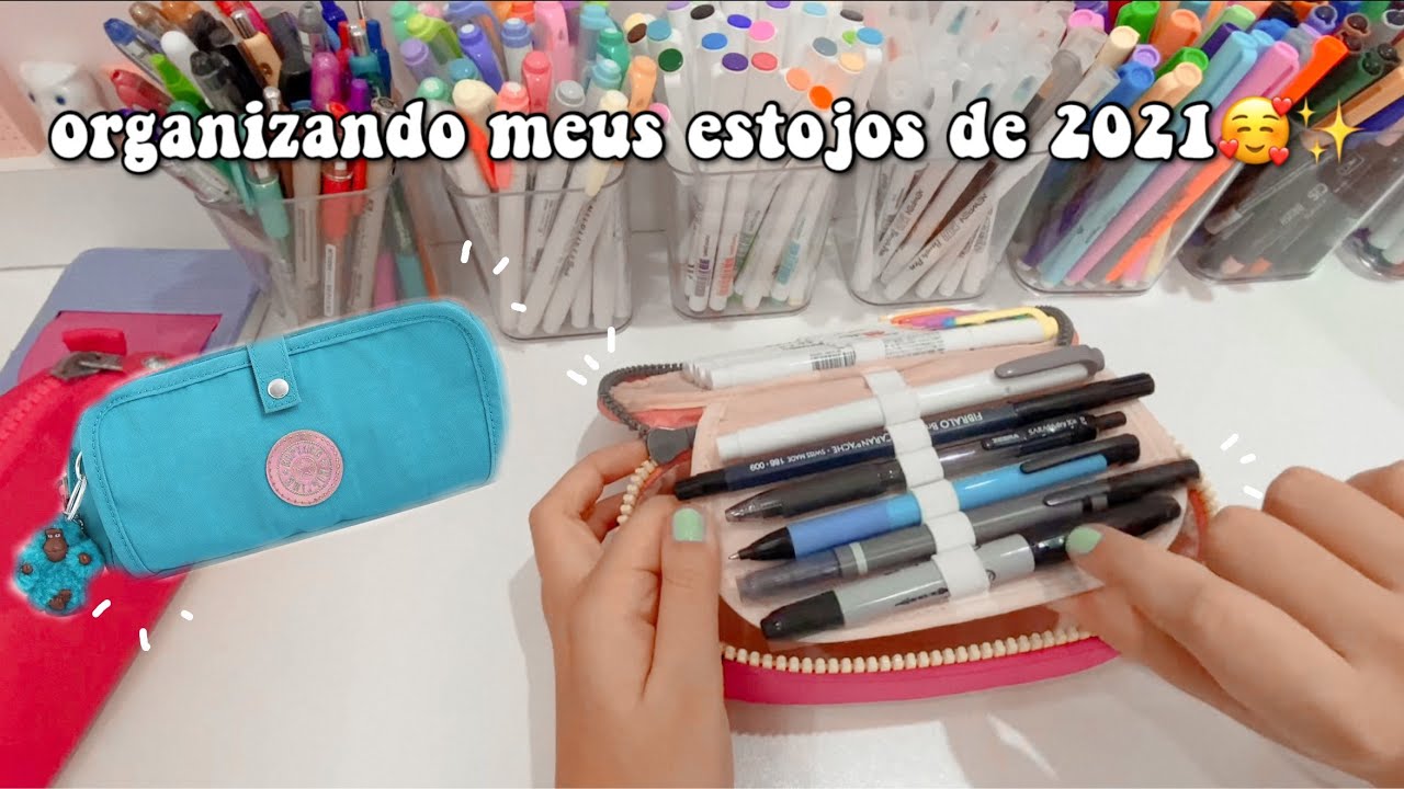 organizando meus estojos de 2021 🥰❤️