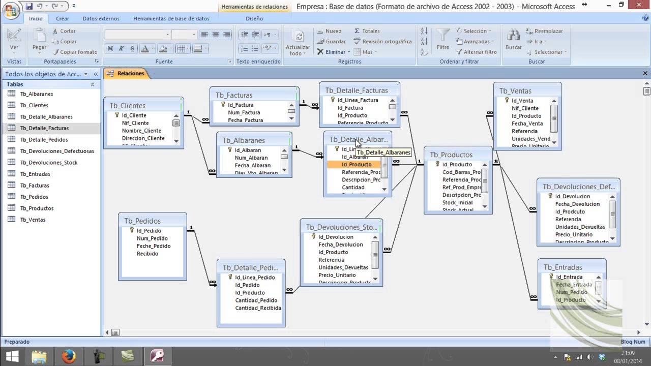 1 | Creación de la Base de Datos en Access