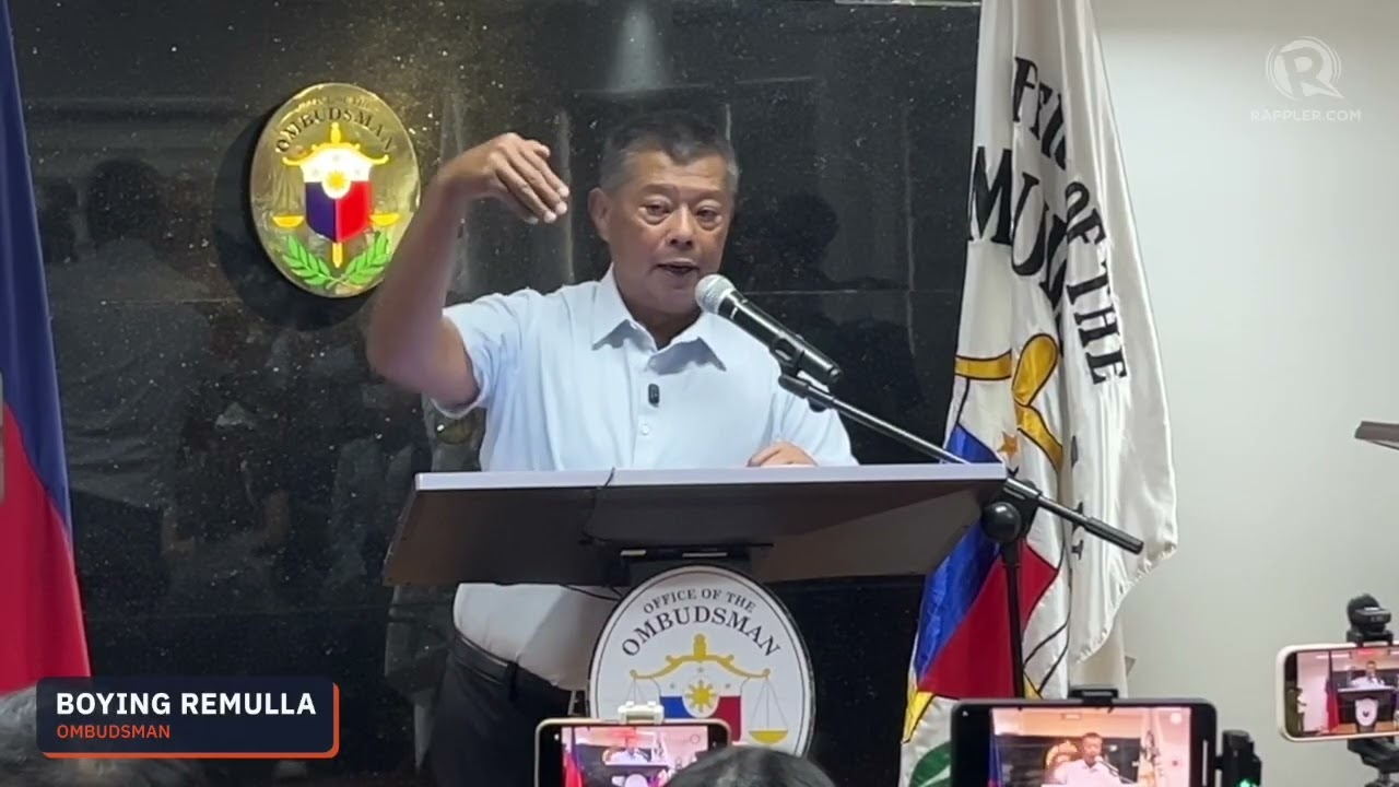Press conference of Ombudsman Boying Remulla in Cebu