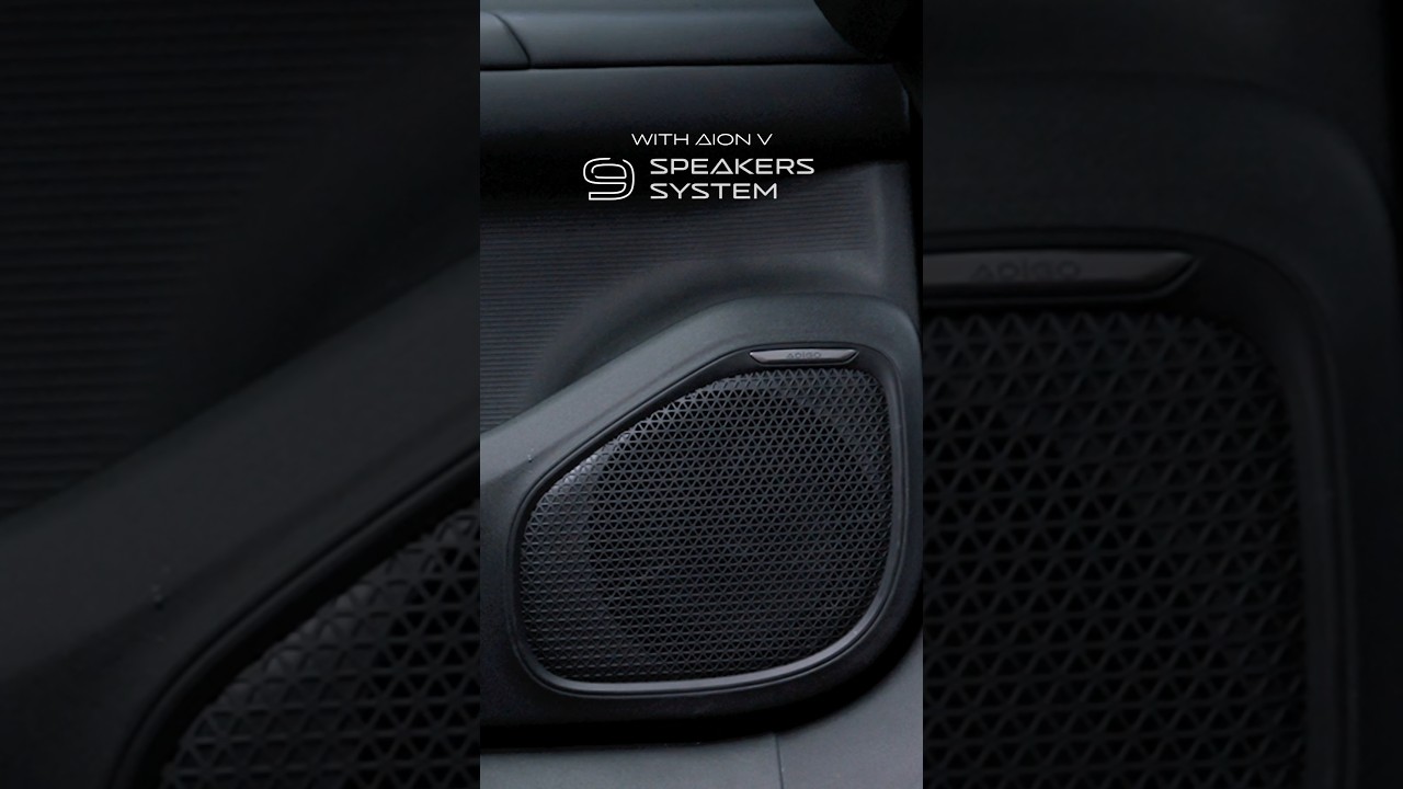 With AION V 9-speaker system, turning every drive into a seamless and soulful experience
