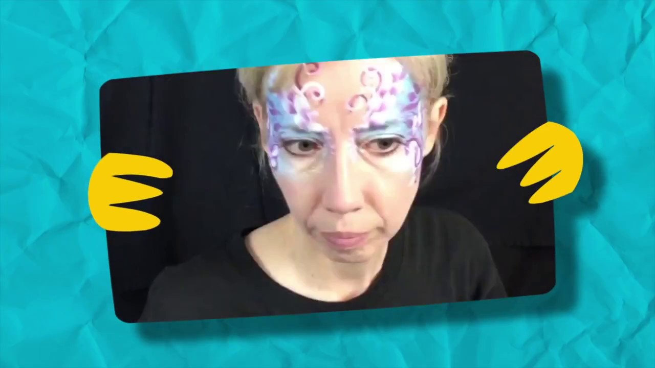 Floral Butterfly Face Painting Tutorial by Beth MacKinney