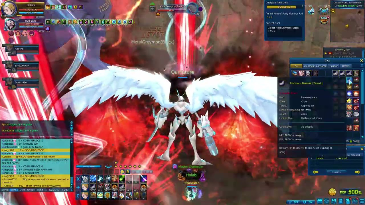 Solo MDG Rush with [OMM] - Digimon Masters Online