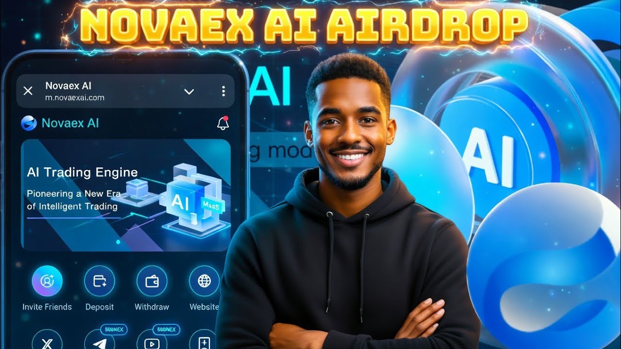 Аирдроп Novaex AI (2026) &ndash; Как получить БЕСПЛАТНУЮ криптовалюту шаг за шагом 🚀