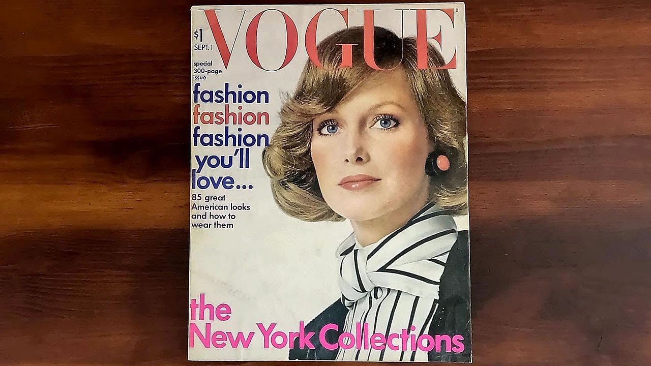 Vogue September 1, 1972 Karen Graham | ASMR Magazine Flip Through