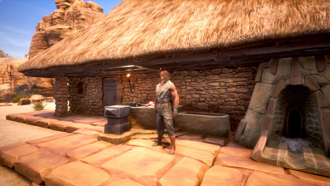 Pierwszy piec i żelazny miecz w Conan Exiles