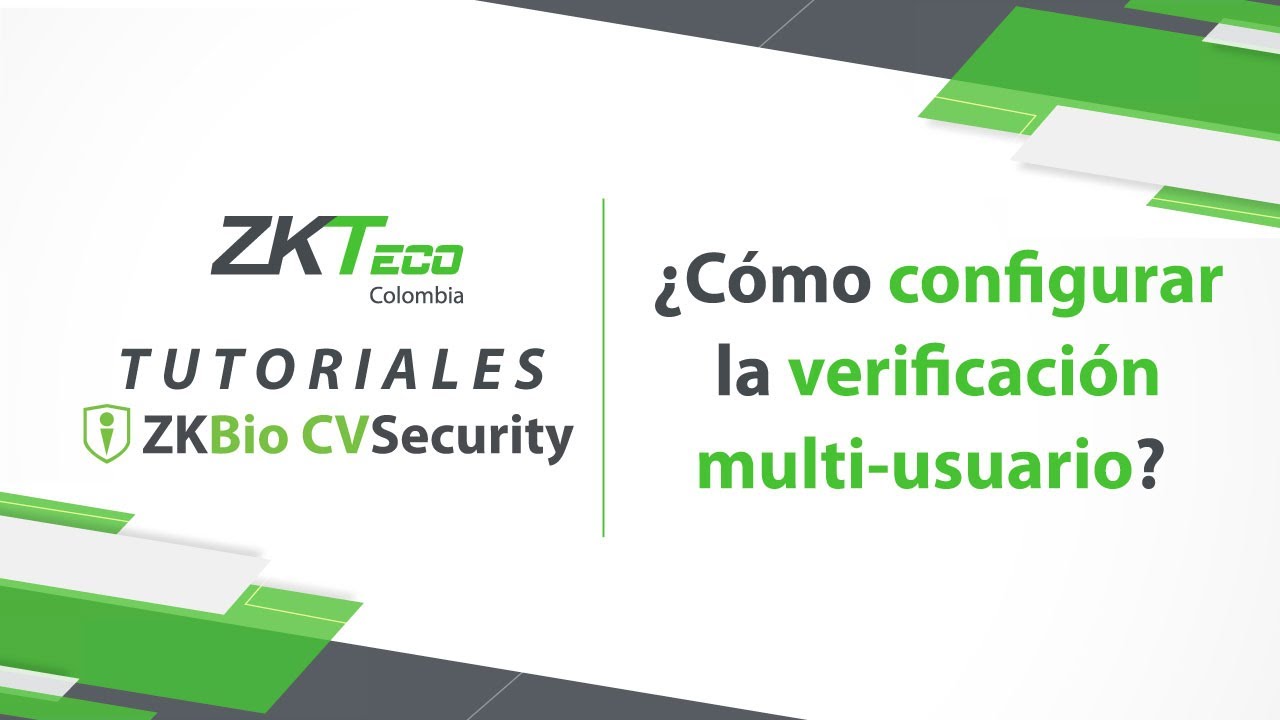 👨‍💻 Tutorial: Cómo configurar la verificación multipersona | ZKBio CVSecurity