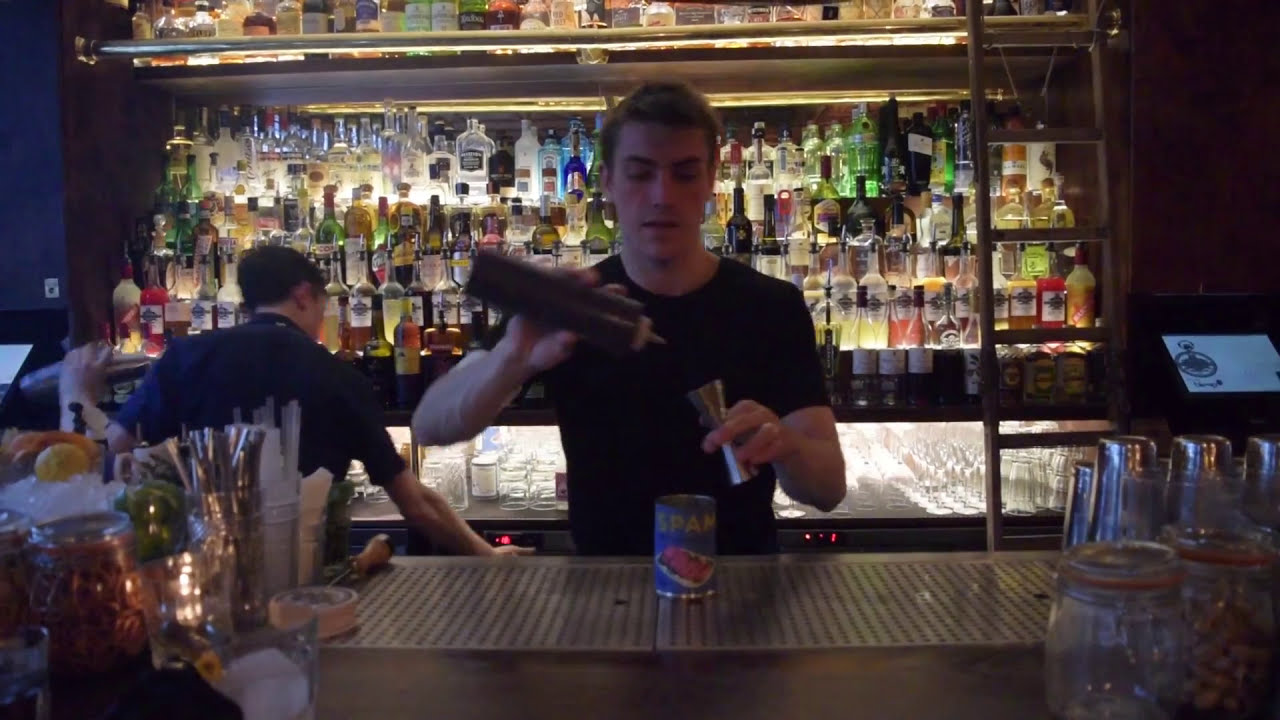 Mixology in a Minute! How to Make the InstaSpam Cocktail with Andy Mil, Cocktail Trading Company.