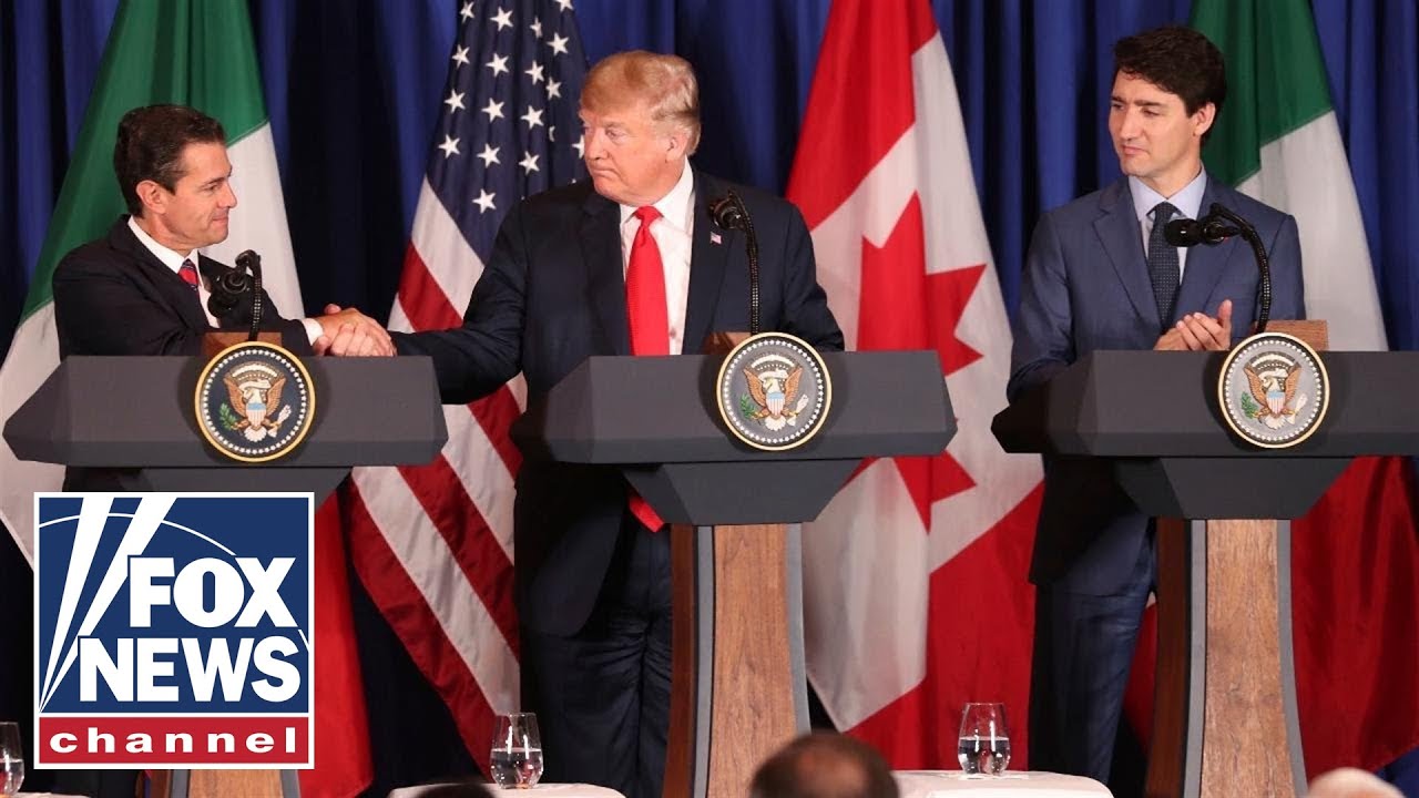 President Trump signs trade deal with Mexico, Canada