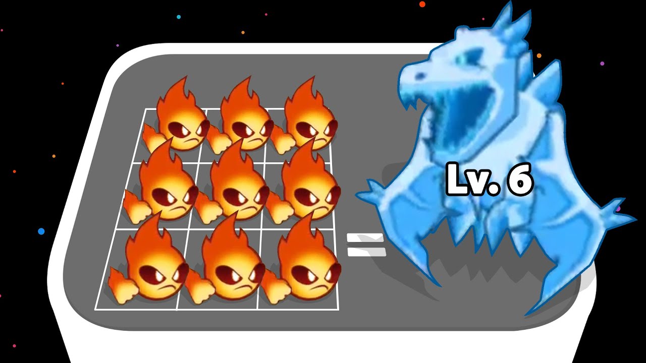 ELEMENTAL MONSTERS MERGE - Merge Master Monster Evolution, Merge Tactics, Android Merge Battle Games