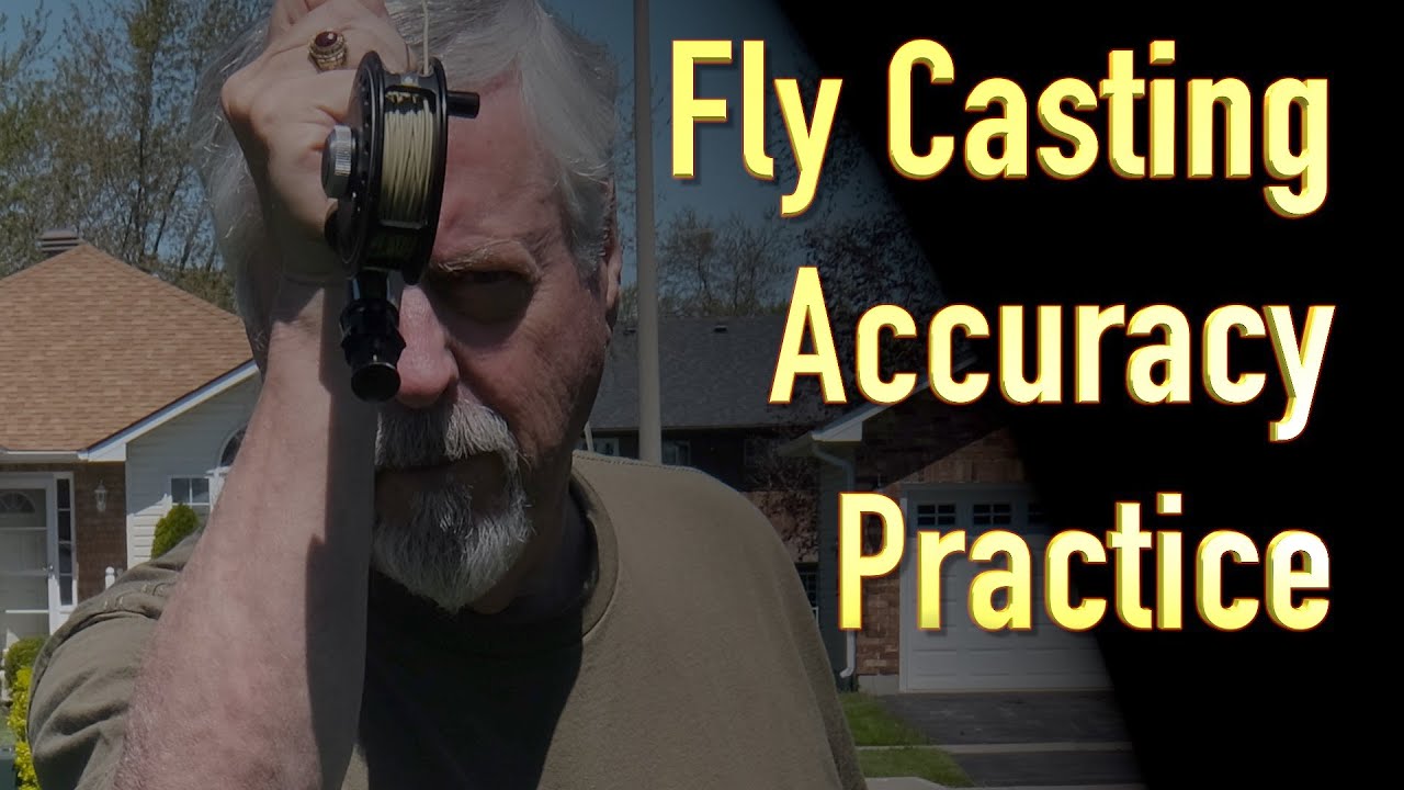 Practicing Our Fly Casting Accuracy in our yards