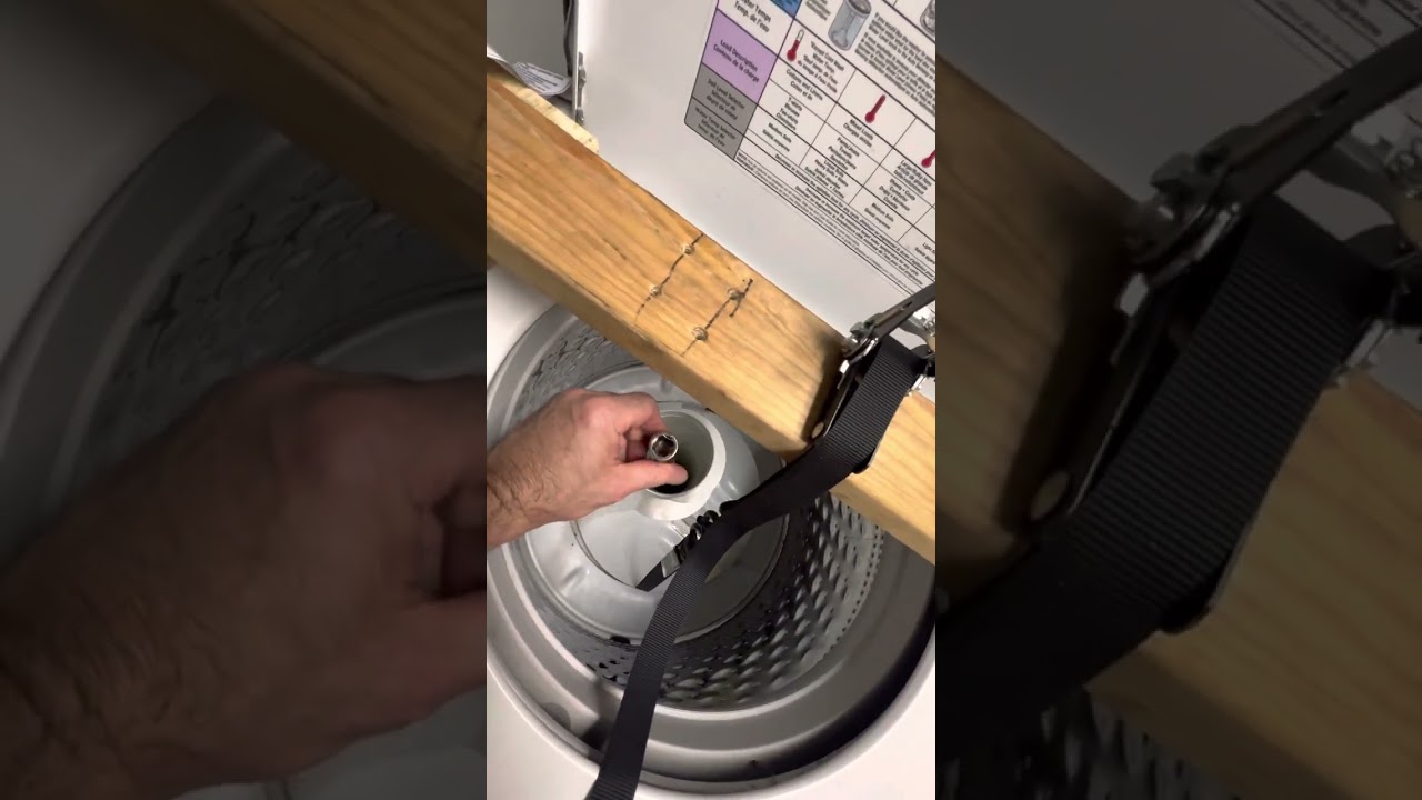 How to easily remove Maytag Whirlpool washer agitator to replace gearbox.