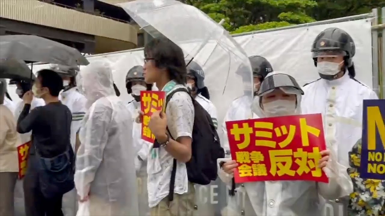 Japanese residents protest against G7 summit in Hiroshima
