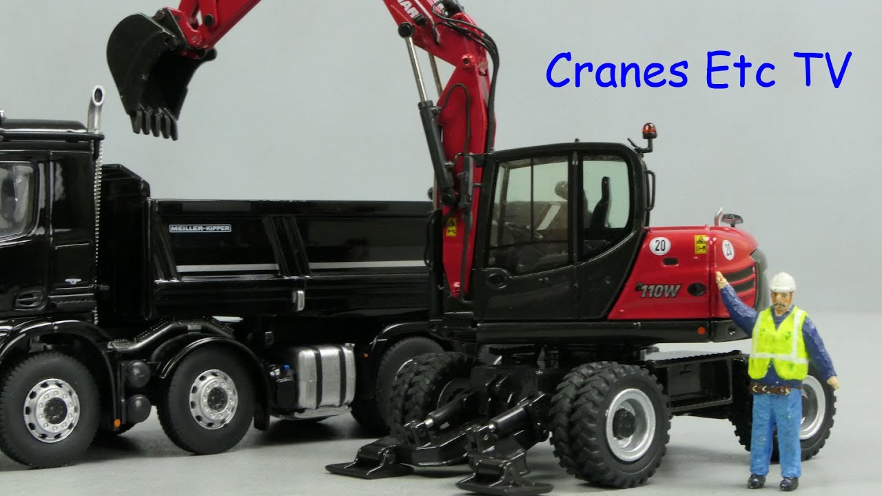 NZG Yanmar B110W Wheeled Excavator by Cranes Etc TV