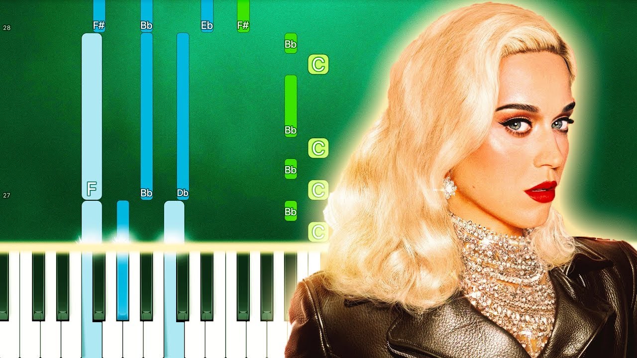 Katy Perry - Harleys In Hawaii - Piano Tutorial