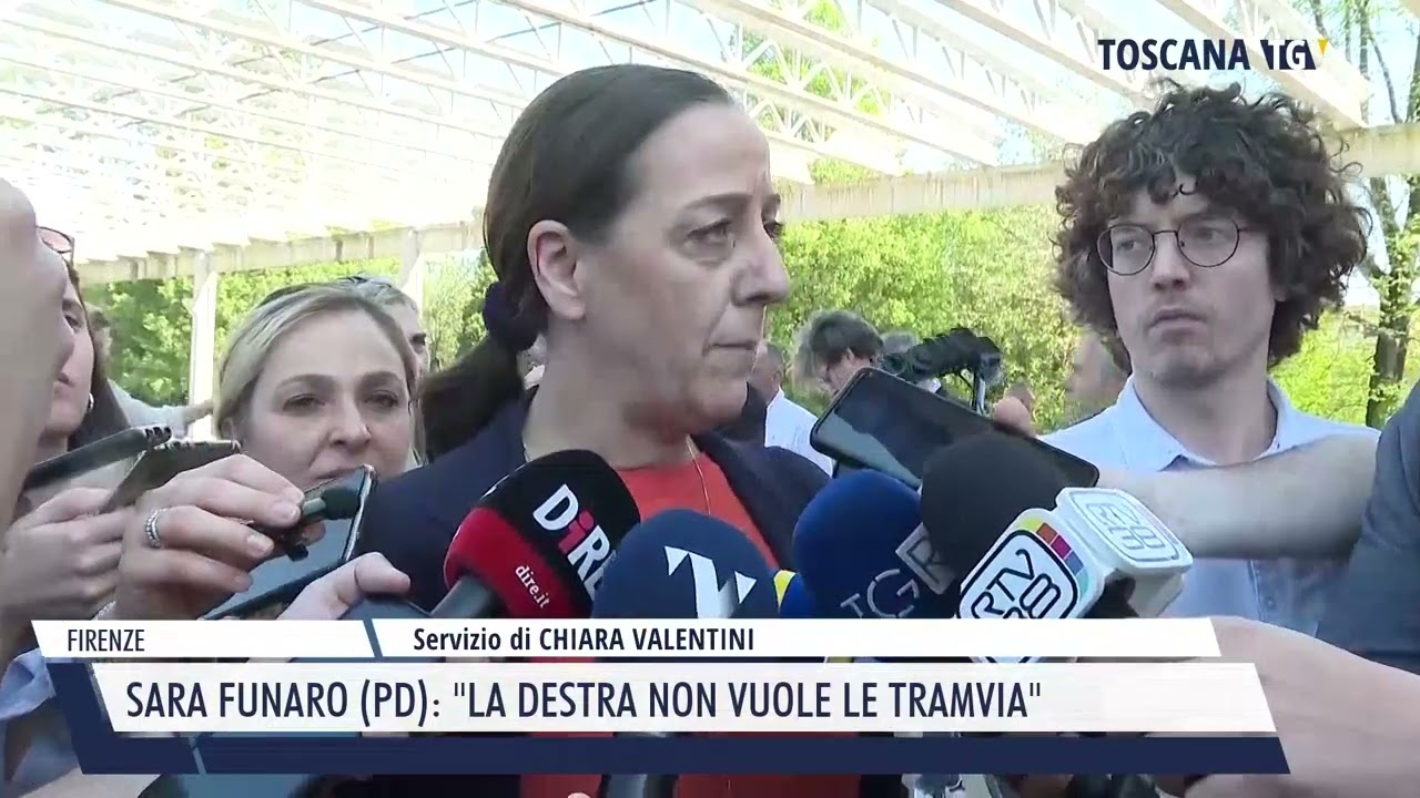 2024-04-12 FIRENZE - SARA FUNARO (PD),  LA DESTRA NON VUOLE LE TRAMVIA