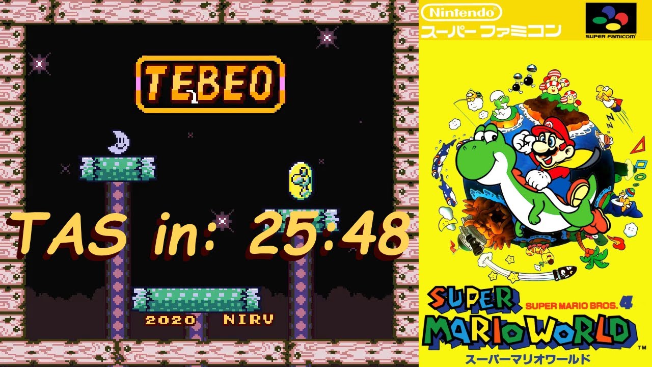 [TAS] Tebeo (SMW Hack) 100% in 25:48