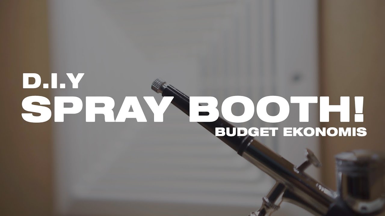DIY SPRAY BOOTH AIRBRUSH GUNDAM DAN MODEL KIT MURAH - DENGAN LAMPU & VENTILASI