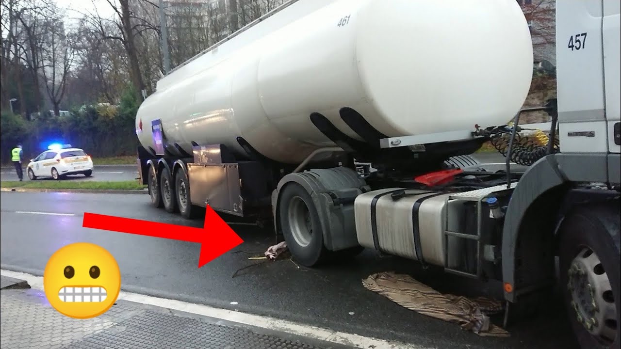 🔴😱Camión Gasolina ATASCADO Derrapando en San Sebastián😬 Casi tira una farola