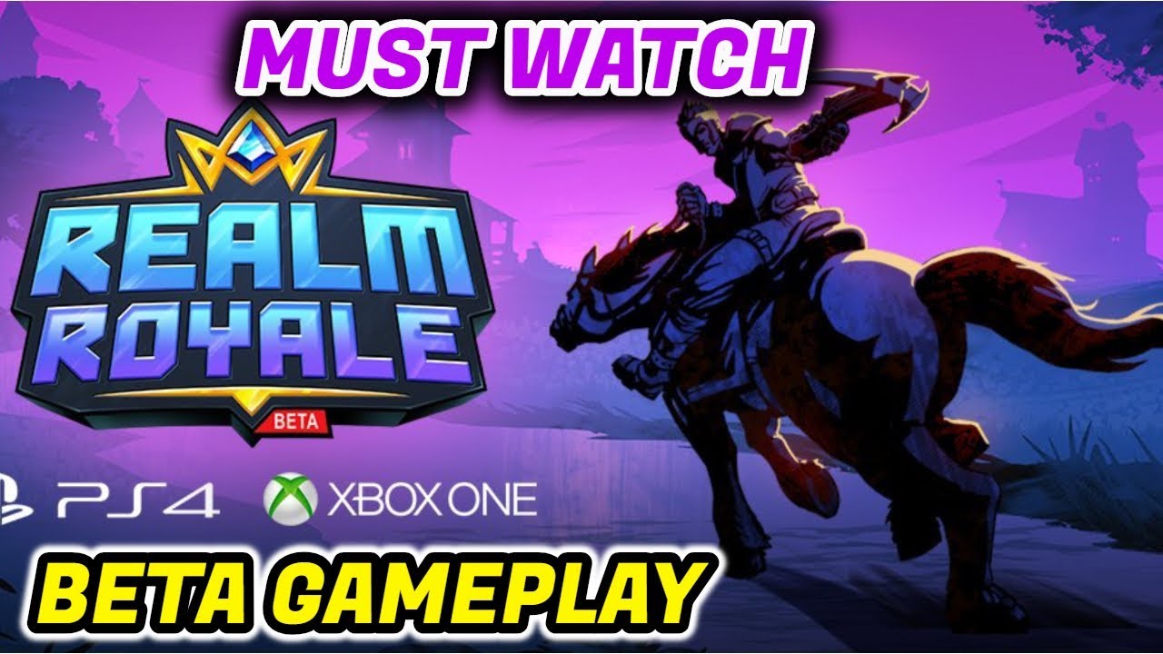 REALM ROYALE CONSOLE BETA GAMEPLAY!!! (PS4 & XBOX ONE)