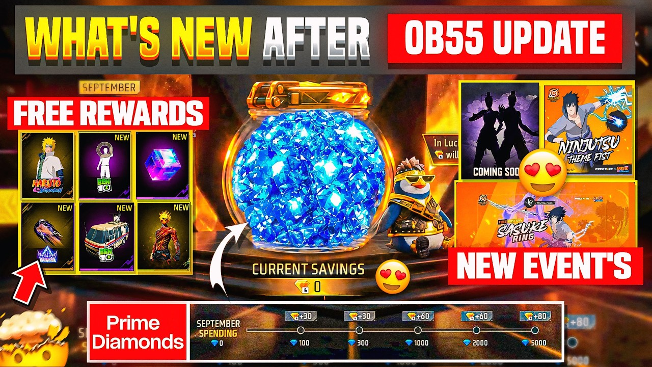 🔥 AFTER OB55 UPDATE : Everything New After Update! 🎁 FREE Rewards 💯 Free Magic Cube 🤯 OB55 Changes
