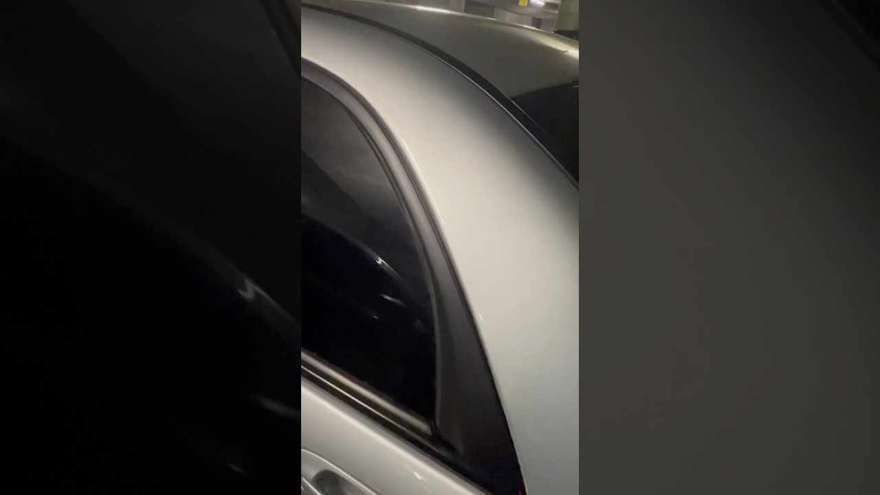 Painting C Pillar Panel Black on a Subaru Impreza Wrx Sti GDB