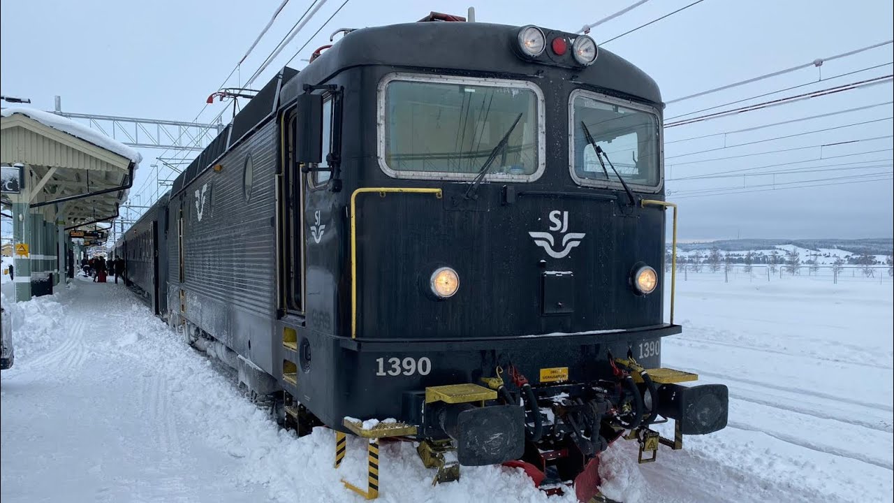 WINTER TRAIN in SWEDEN - 4K Train Driver’s View (Stockholm to Falun)