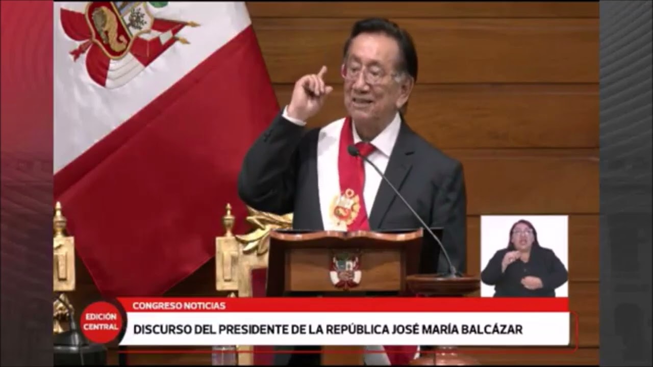 José María Balcazar Zelada, el nuevo presidente de la peor etapa del Perú