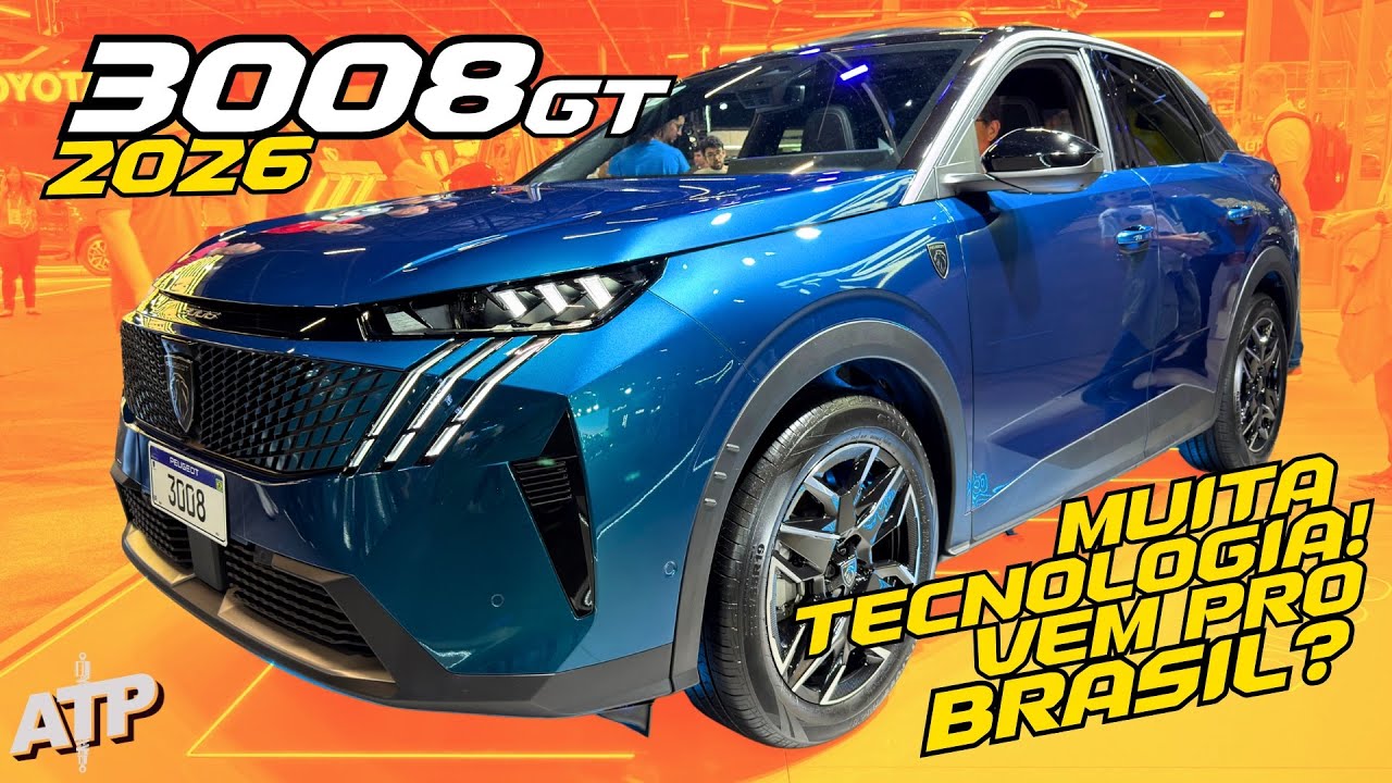 NOVÍSSIMO Peugeot 3008 Gt 2026 - UM DOS DESTAQUES DO SALÃO DO AUTOMÓVEL!