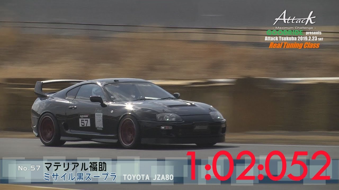 Attack Tsukuba 2019-0223「マテリアル福助//ミサイル黒スープラ」JZA80