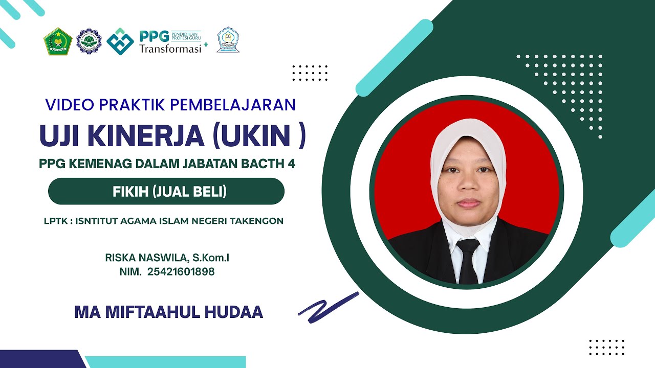 UKIN FIKIH - PPG KEMENAG DALAM JABATAN BACTH 4 - TAHUN 2025 - RISKA NASWILA #ukin #fıkıh