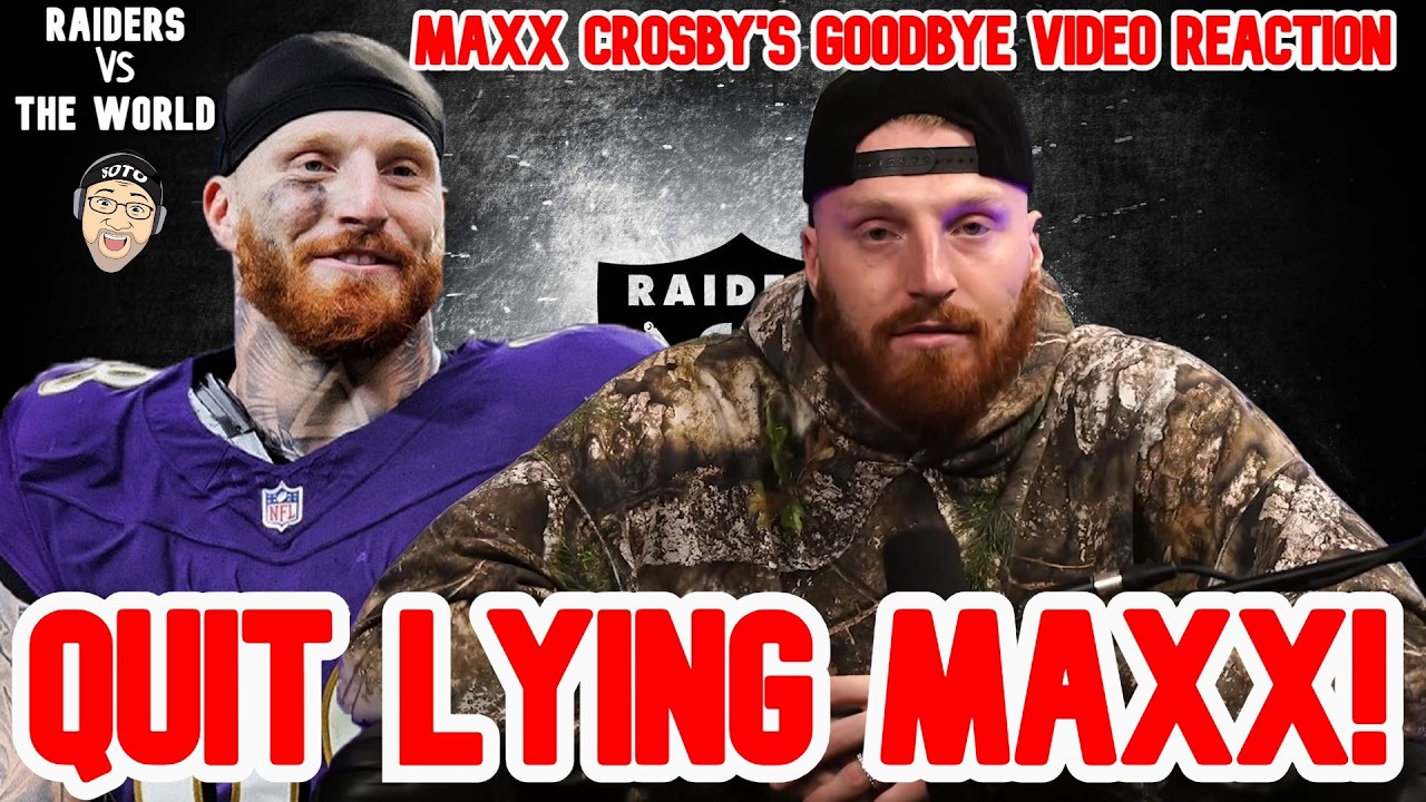QUIT LYING MAXX! Maxx Crosby Goodbye Video To Raider Nation Reaction #nfl #raidernation #raiders
