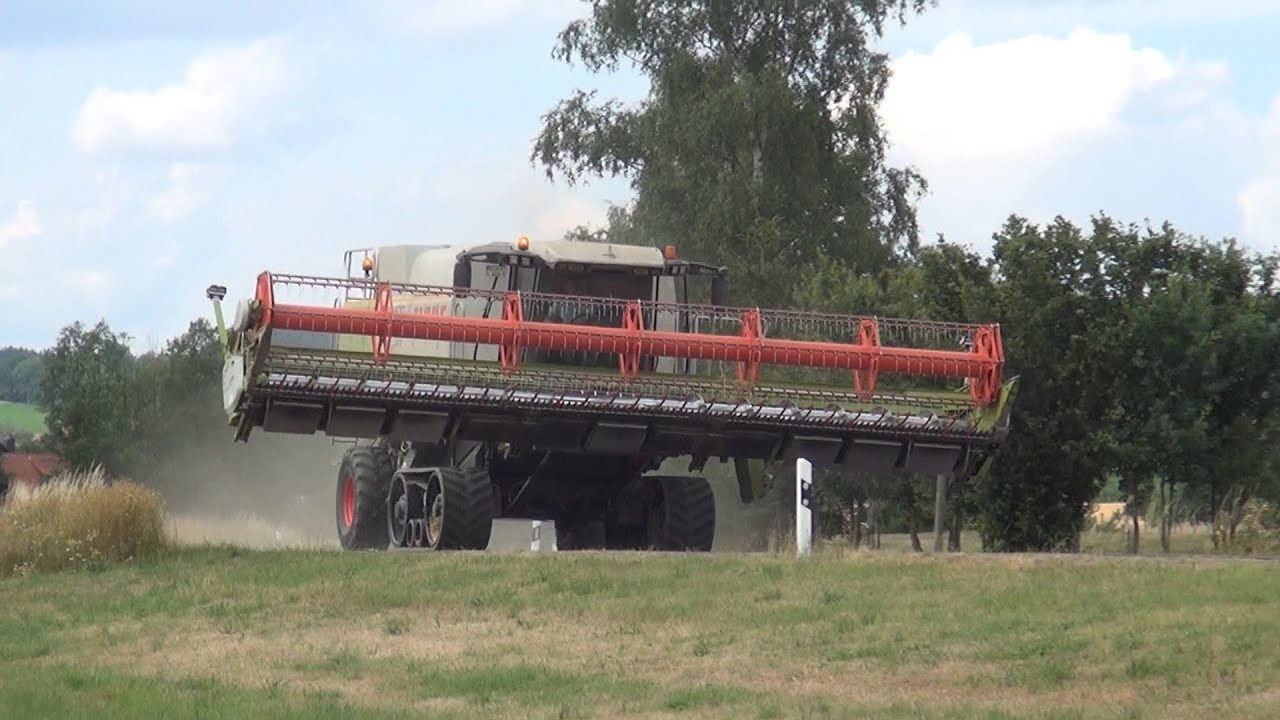 Claas Lexion 600 TT auf Hektarjagd - LU Dirschedl beim Dreschen