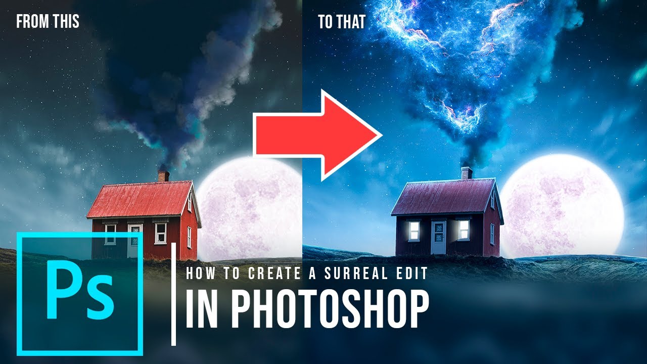 SPEED ART: Creating a fantasy artwork in PHOTOSHOP | QUICK & EASY blending techniques