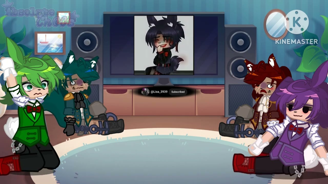 The original foxy and bonnie meets the inverted versions Foxy X Bonnie  FNaF X Gacha Life 2