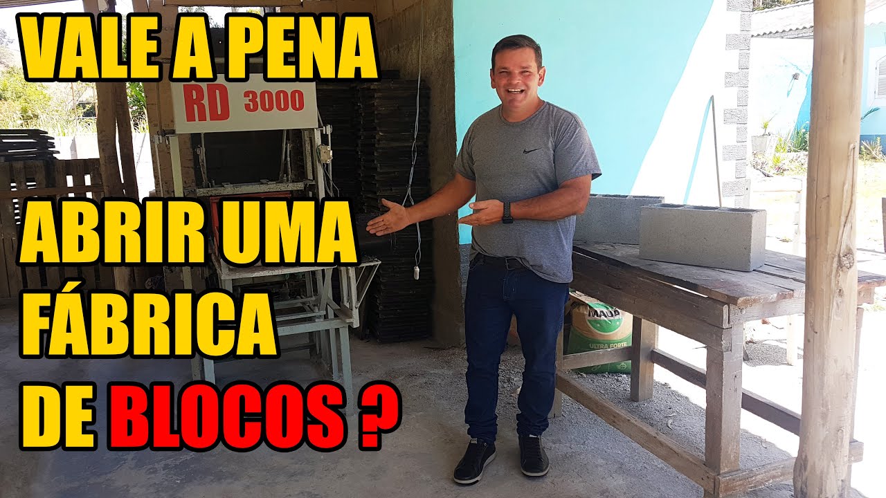 VALE A PENA ABRIR UMA FÁBRICA DE BLOCOS