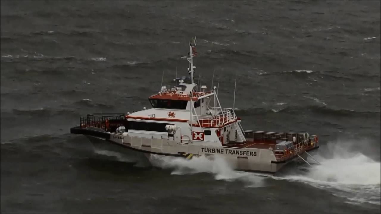 Austal Wind Express Triswath 27 - Aluminium Trimaran Wind Farm Support Vessel 'Cable Bay'