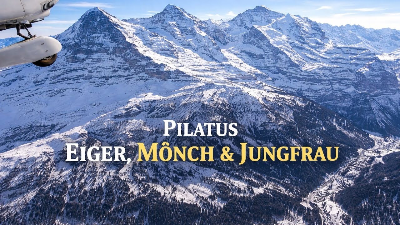 Flight around Swiss Alps | Lake Lucerne