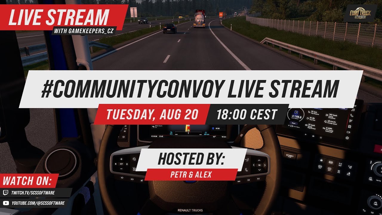 #CommunityConvoy with @gamekeepers_cz 🚛🚛 | SCS Software